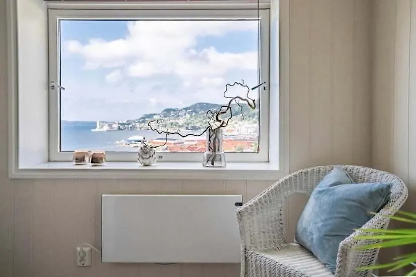 Dinbnb Apartments L Sea View I Balcony I Fireplace I Near Bryggen Bergen