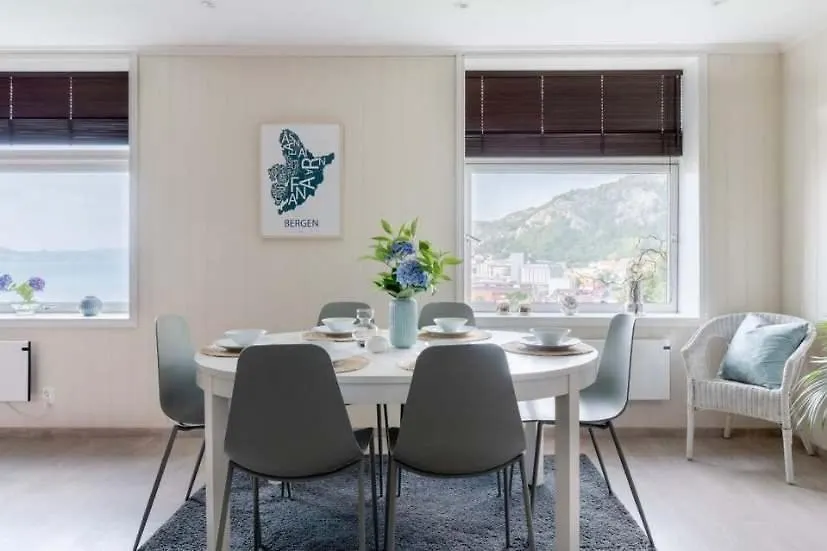 Dinbnb Apartments L Sea View I Balcony I Fireplace I Near Bryggen Bergen Norsko